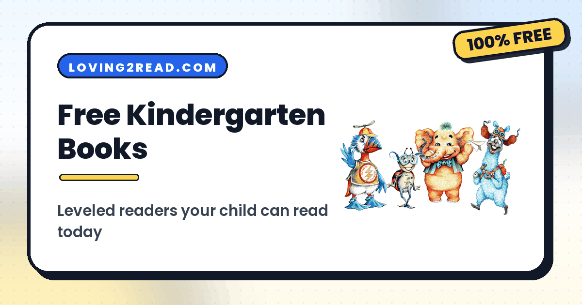 Free Kindergarten Books - Loving2Read